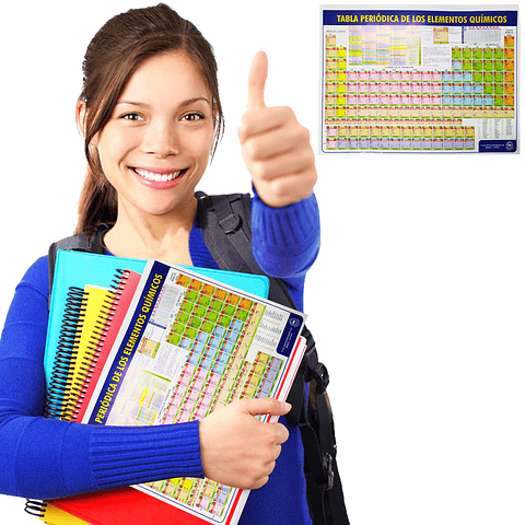 Tabla Periódica De Los Elementos Químicos Grande Papelería Escolar Aprendizaje Educación  pub
