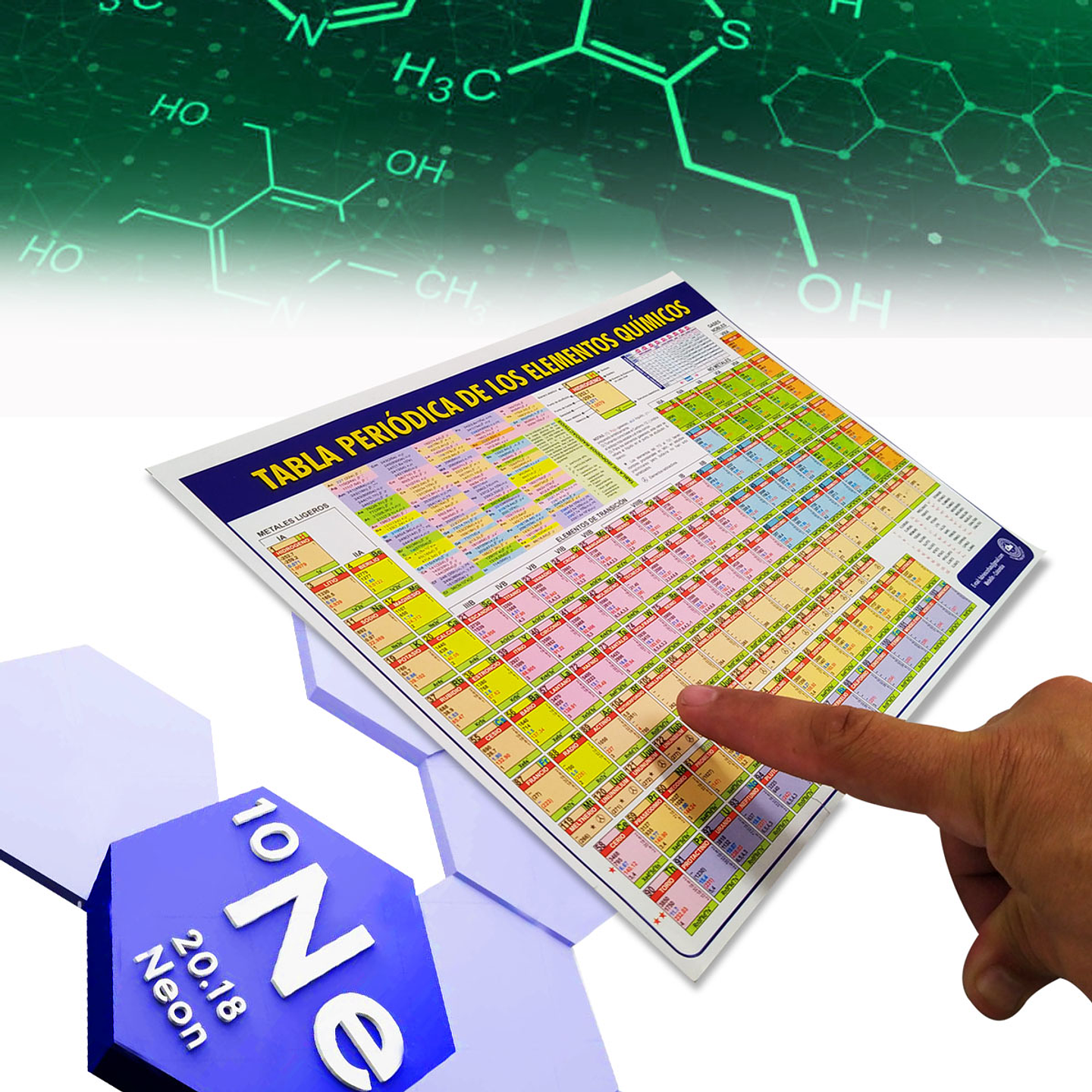 Tabla Periódica Elementos Químicos Mediana Papelería Aprendizaje 2