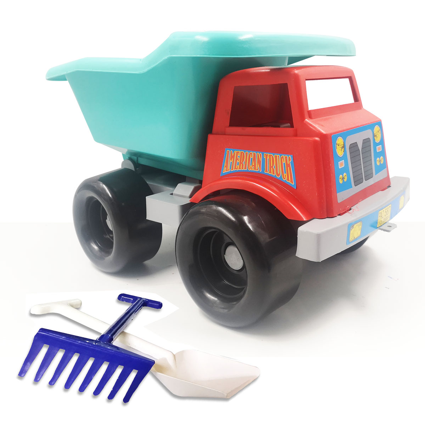 Carros Volqueta Plástica Juguete Pala Rastrillo Niños Playa 2