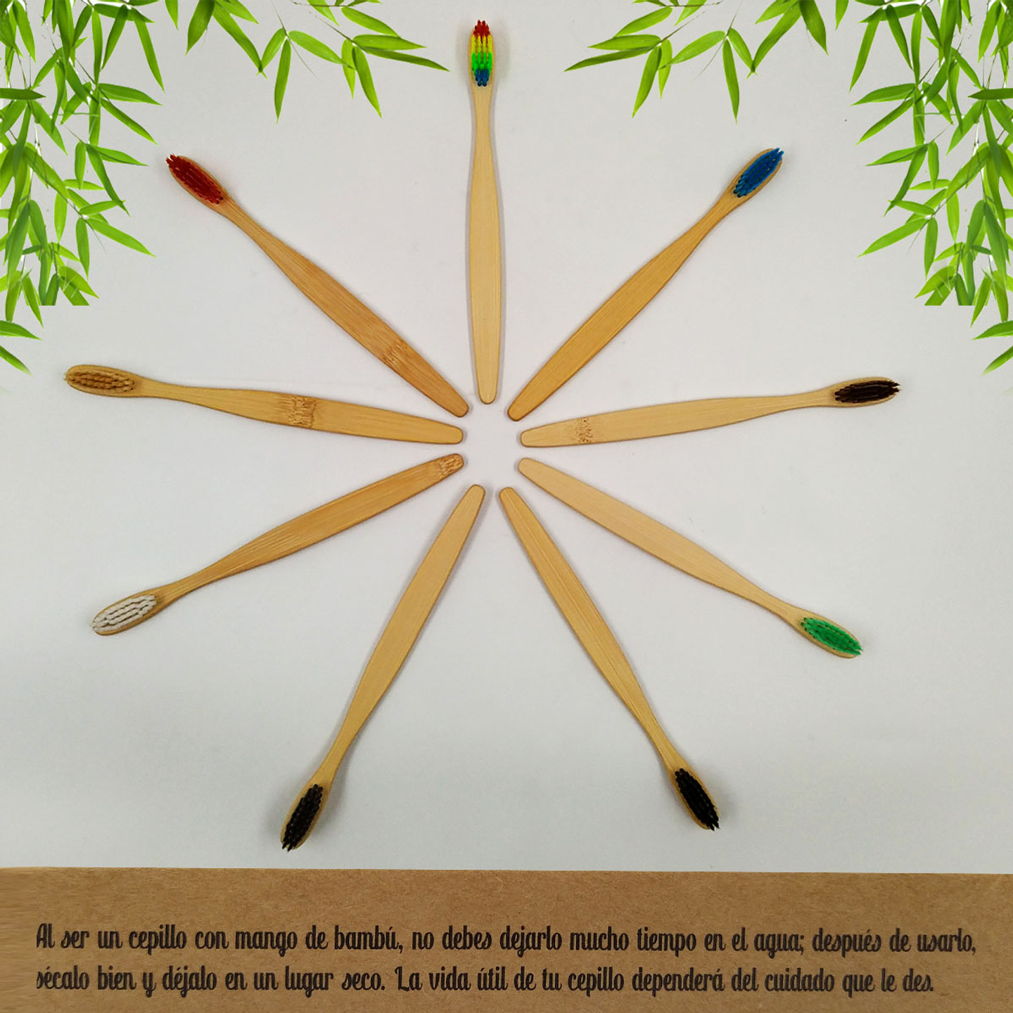 Cepillo Dientes Bamboo Biodegradable Higiene Personal  3