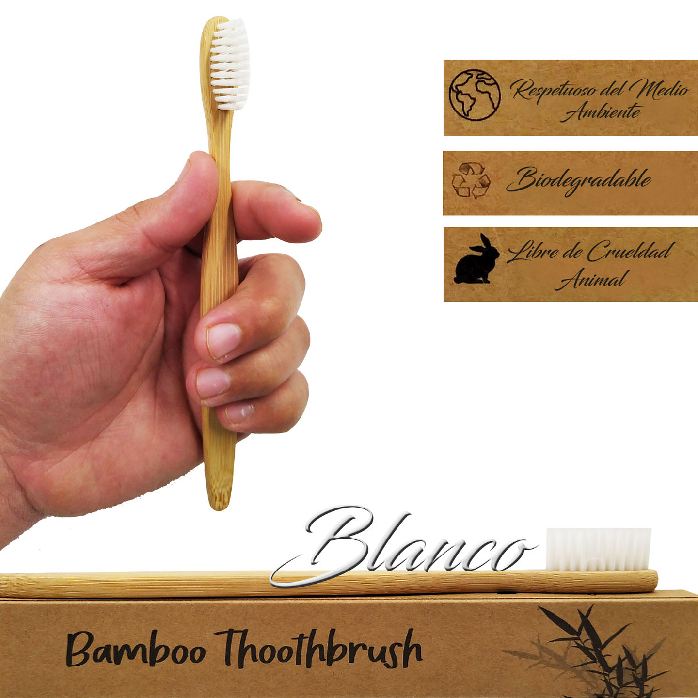 Cepillo Dientes Bamboo Biodegradable Higiene Personal  4