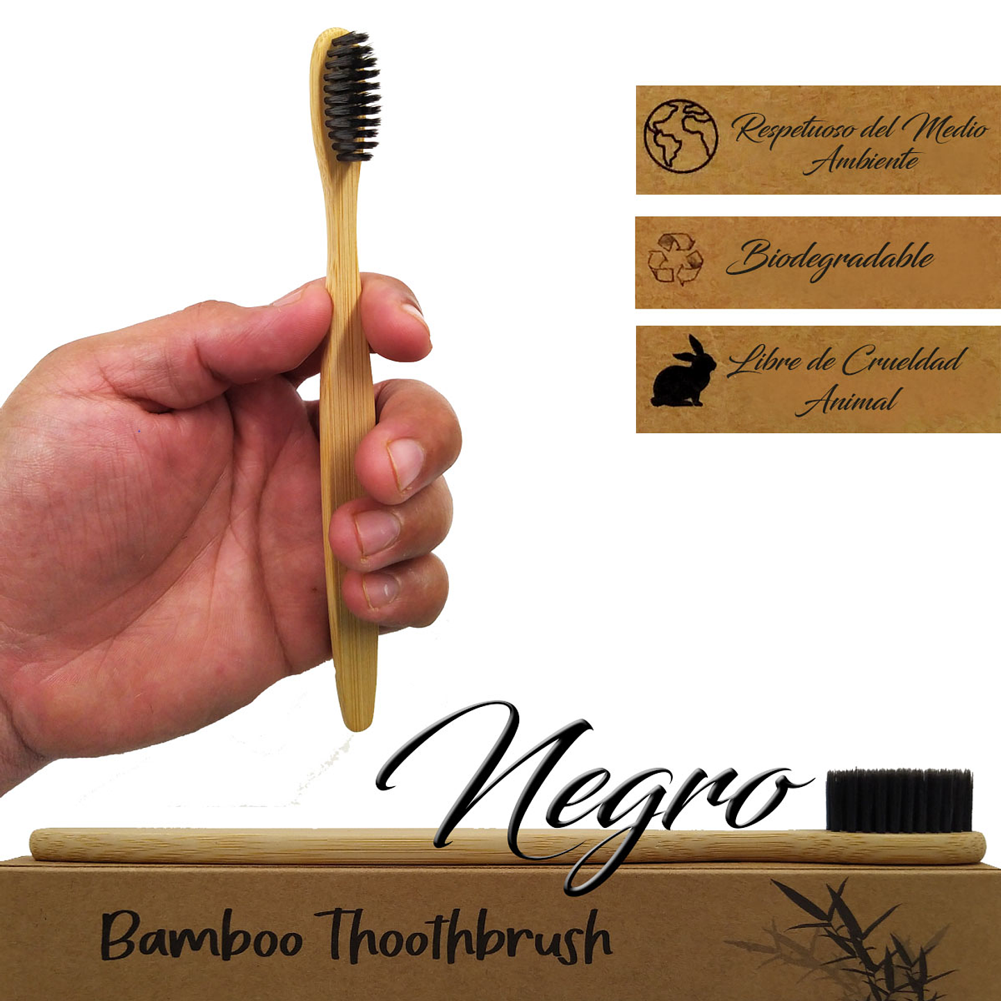 Cepillo Dientes Bamboo Biodegradable Higiene Personal  5