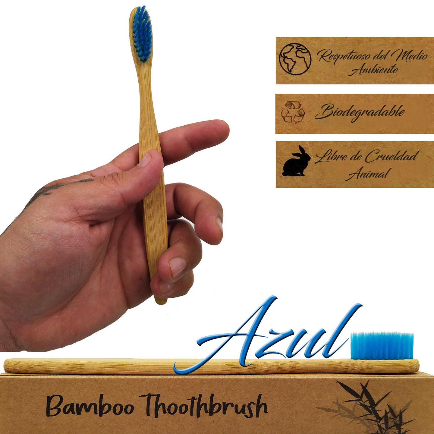 Cepillo Dientes Bamboo Biodegradable Higiene Personal  8