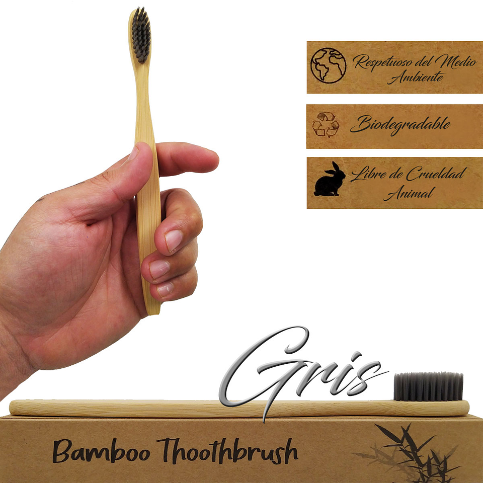Cepillo Dientes Bamboo Biodegradable Higiene Personal  11