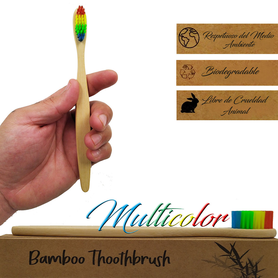 Cepillo Dientes Bamboo Biodegradable Higiene Personal  12