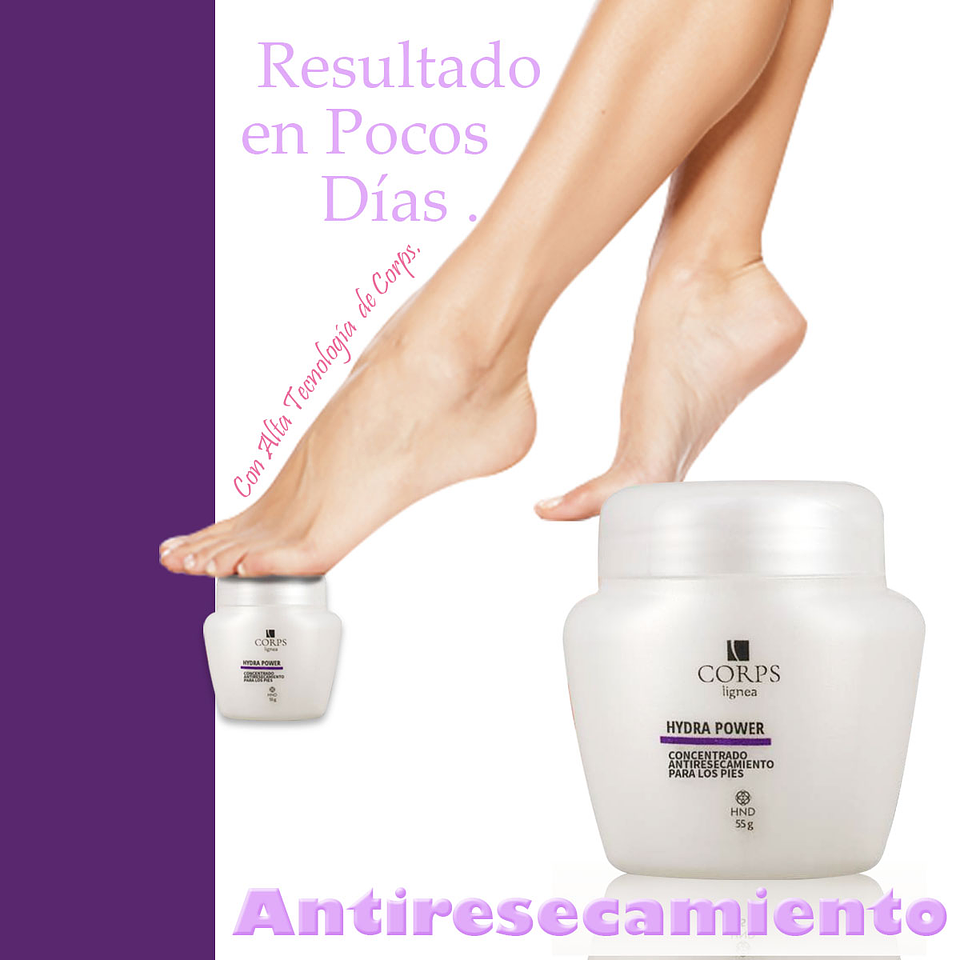 Crema Para Pies Hinode HND Hydra Power Antiresecamiento Hidratación Mujeres 2