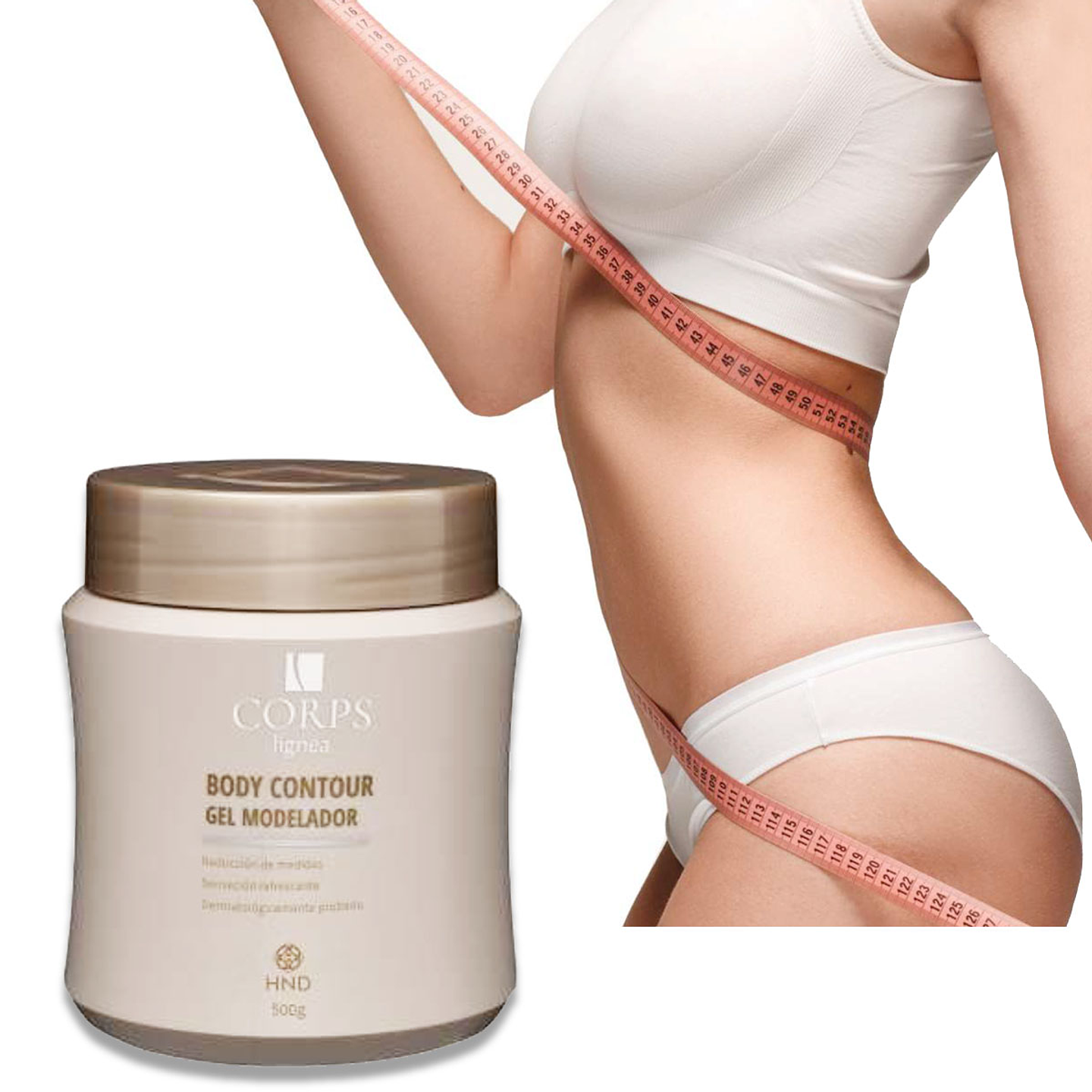 Gel HND Body Contour Gel Modelador Reductor Grasa Mujeres Hinode 1