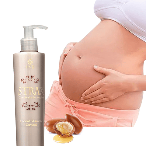 Strax Loción Hidratante Corporal Hinode HND Mujer Disminuye Estrías Argán Crema