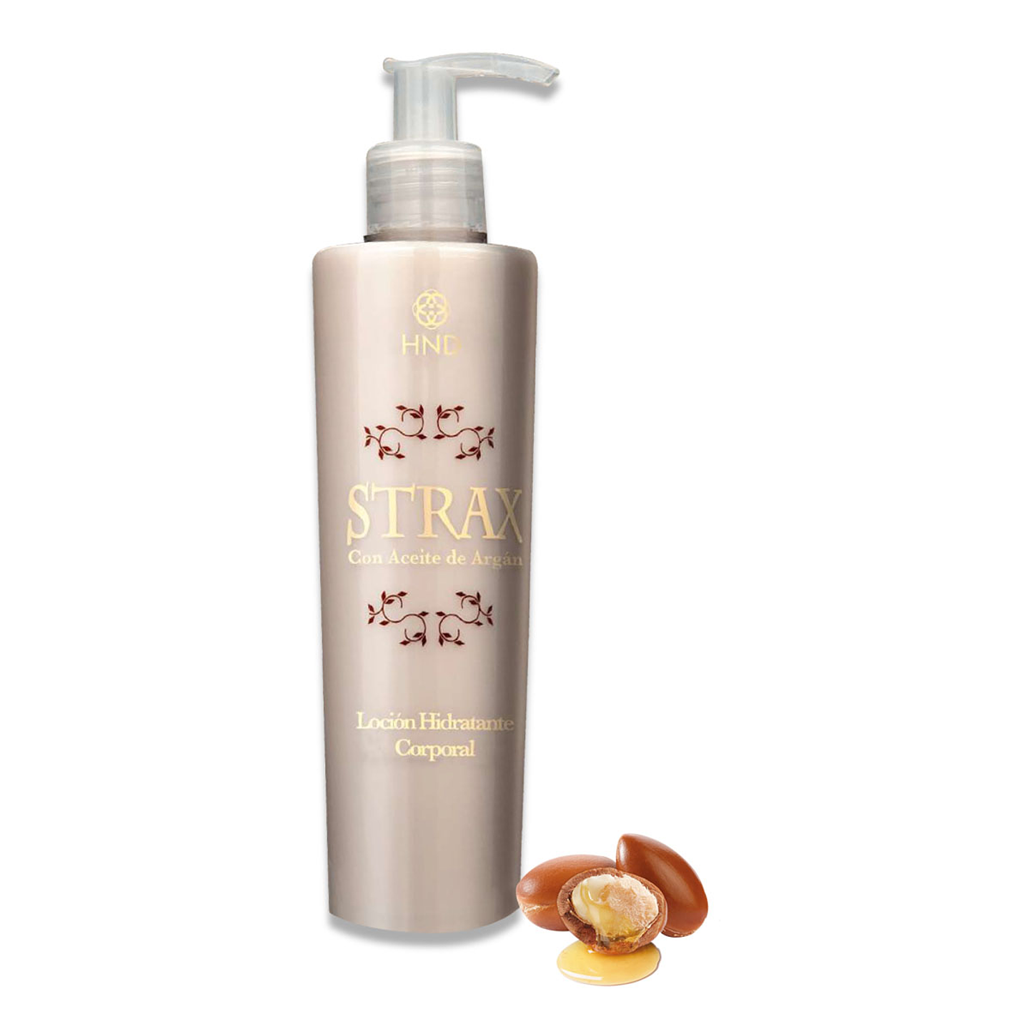 Strax Loción Hidratante Corporal Hinode HND Mujer Disminuye Estrías Argán Crema 4