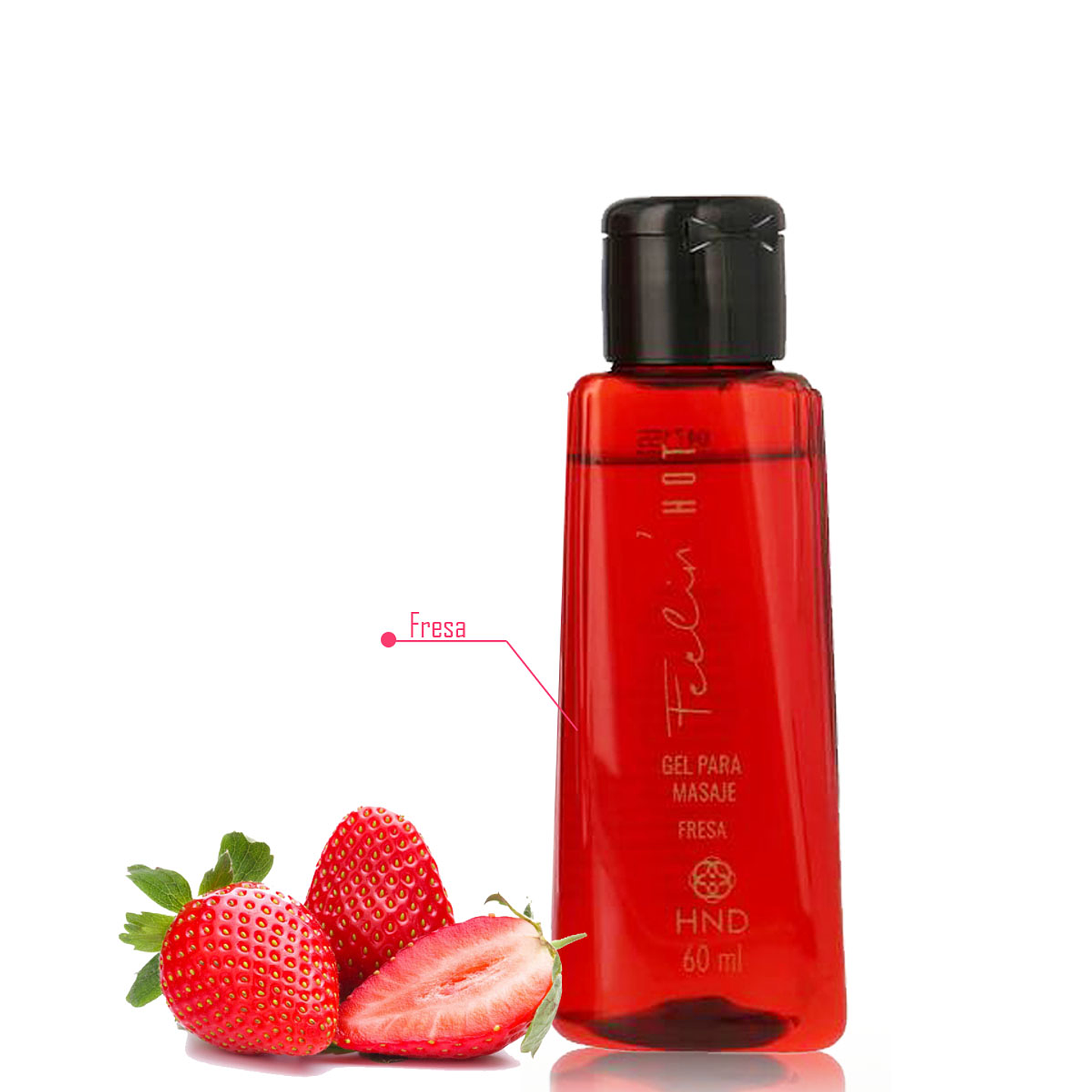 Gel Para Masaje Feelin Hot Fresa Hinode HND Cuidado Belleza Mujer  2