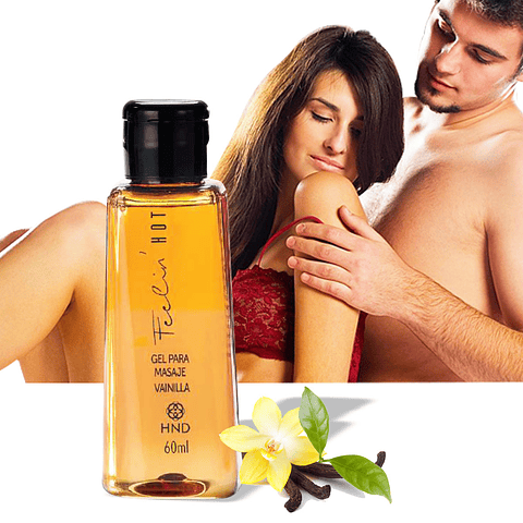 Gel Para Masaje Feelin Hot Vainilla Hinode HND Cuidado Belleza Mujer 