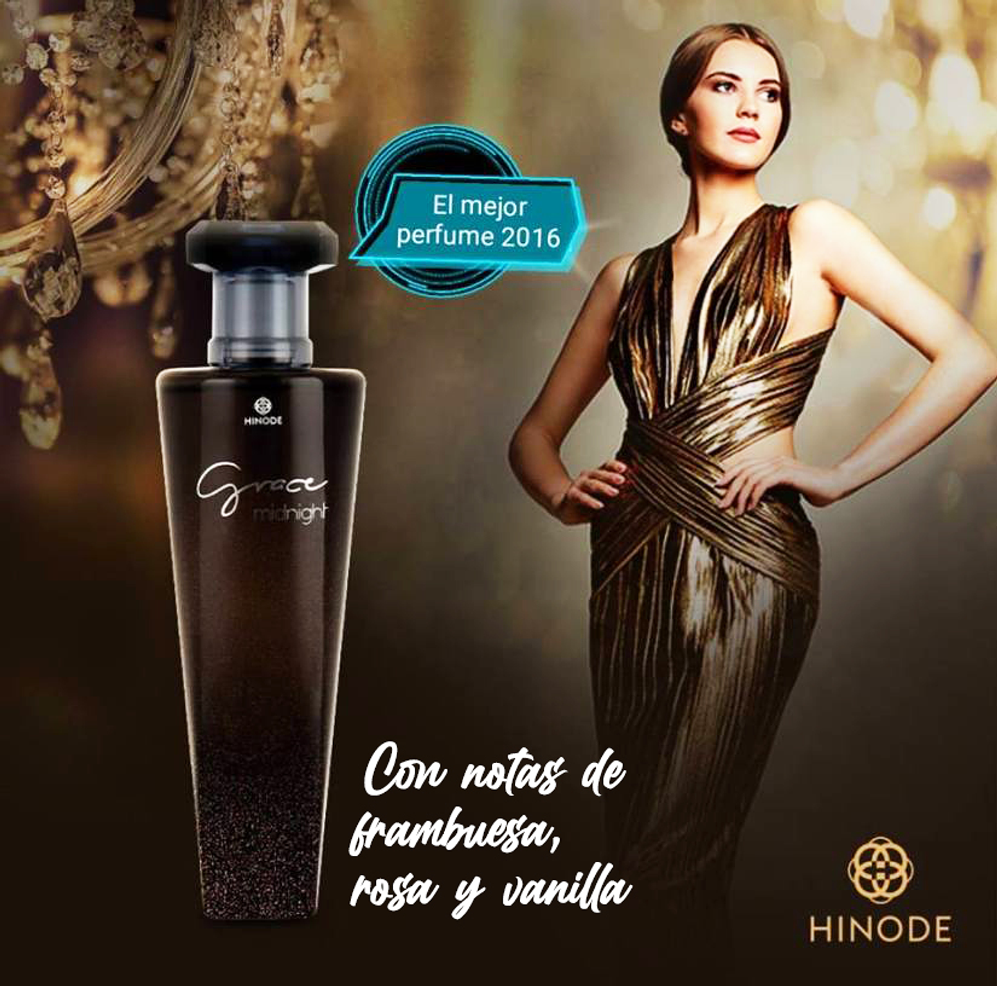 Colonia Grace Midnight Hinode HND Perfume Mujer Loción 3