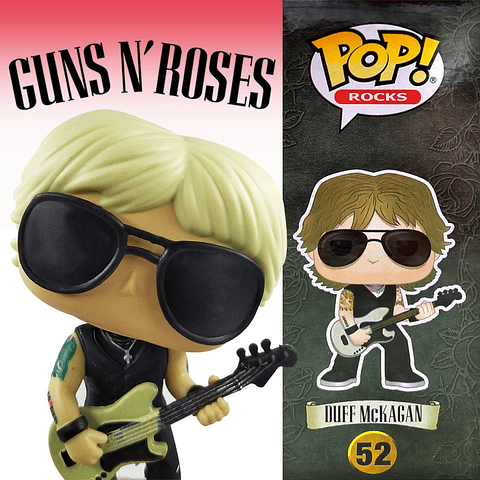 Duff Mckagan Figura Guns and Roses Colección Rocks Juguete Niños
