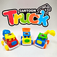 Carros Construcción set x3 Juguete Didáctico Niños Vehículos Truck - Miniatura 2