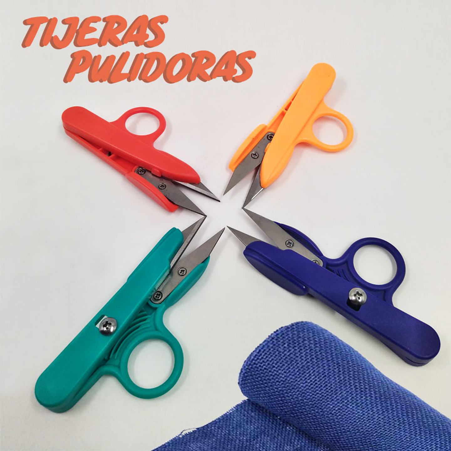 Tijera Pulidora Golden Eagle Azul Originales Rematadoras Tela Costura Modistería 3