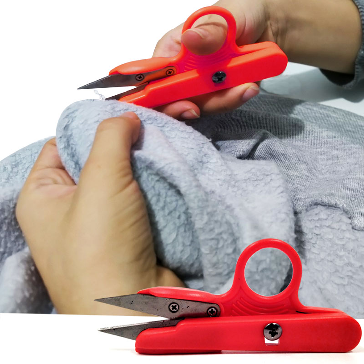 Tijera Pulidora Golden Eagle Roja Originales Rematadoras Tela Costura Modistería 1