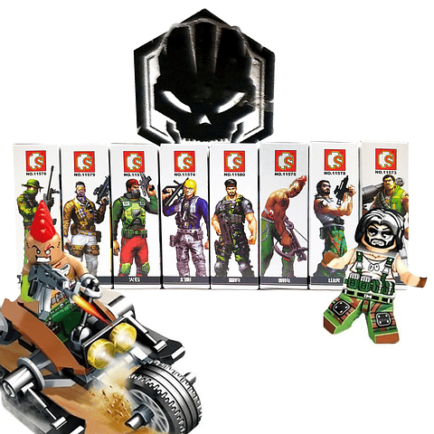 Soldados Armables Juguete Bloques Militares Colección x8