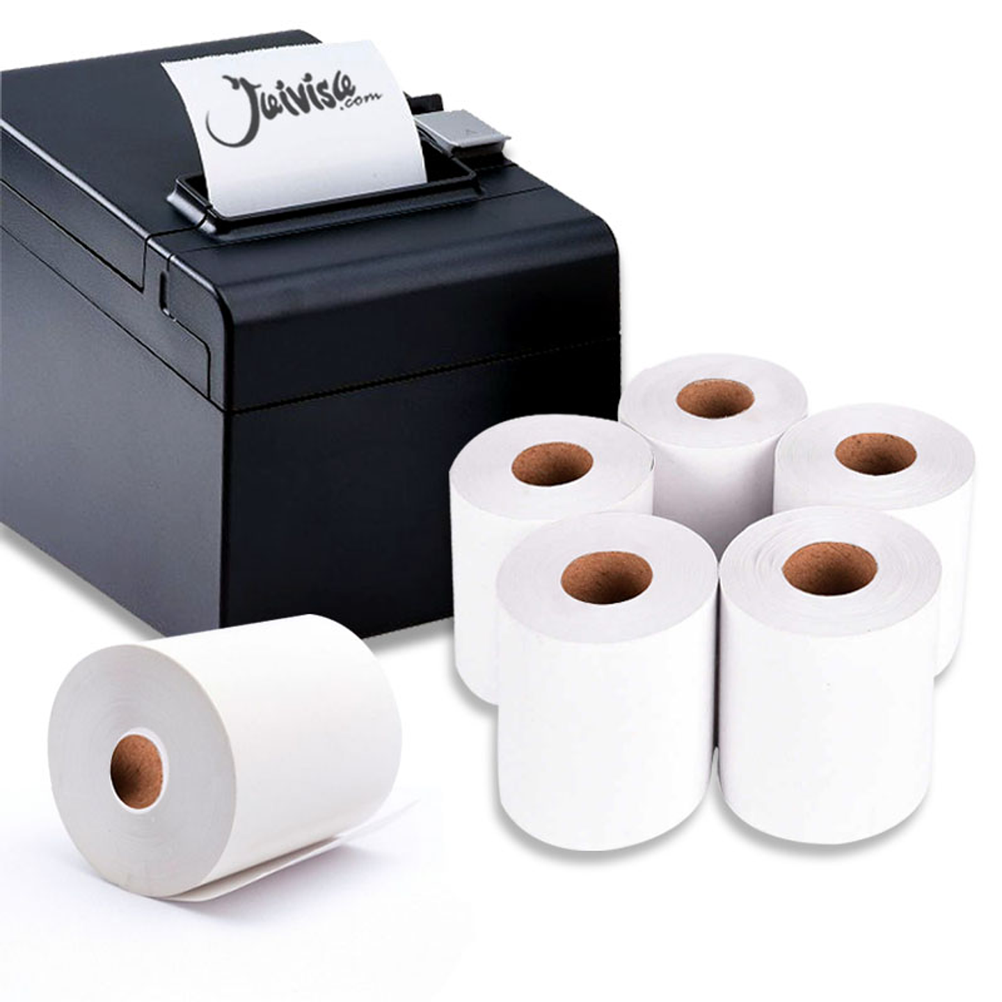 Rollos Térmicos 6 Unidades Impresiones 80x60mm Rollo Papelería Oficina 1