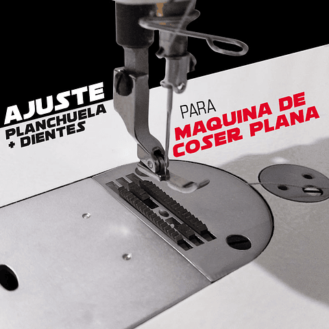 Ajuste Pesado Planchuela Diente Maquina Plana de Coser Modistería