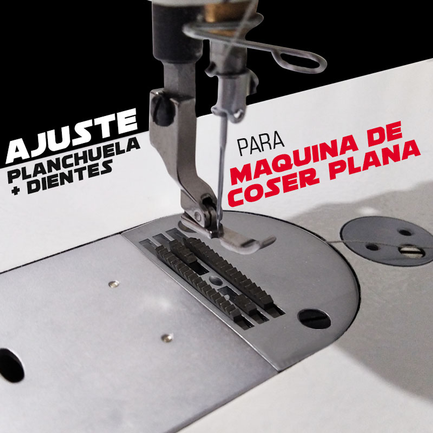 Ajuste Pesado Planchuela Diente Maquina Plana de Coser Modistería 1