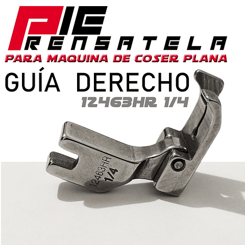 Pie Guía 1/4 Prénsatela Derecho Susei Maquina de Coser Plana Modistería
