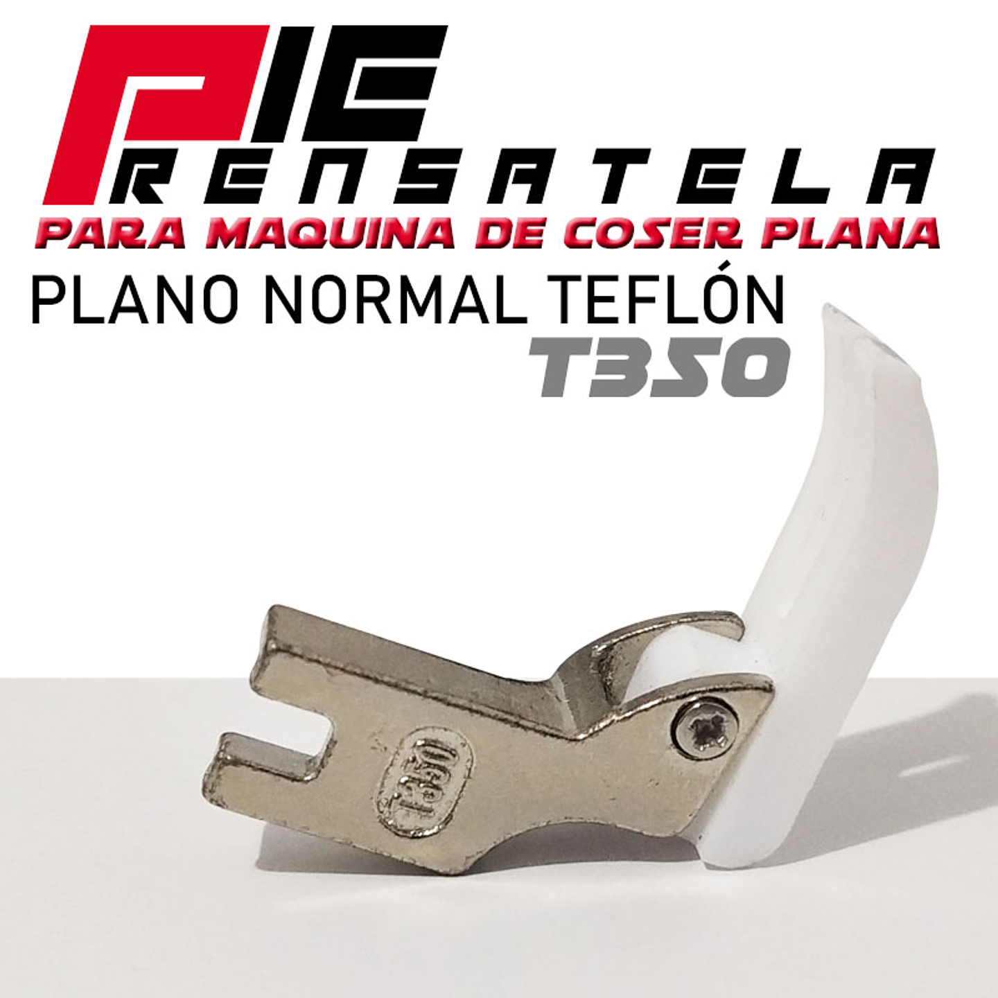 Pie Plano Normal Teflón Prénsatela Susei Maquina de Coser Plana Modistería 2