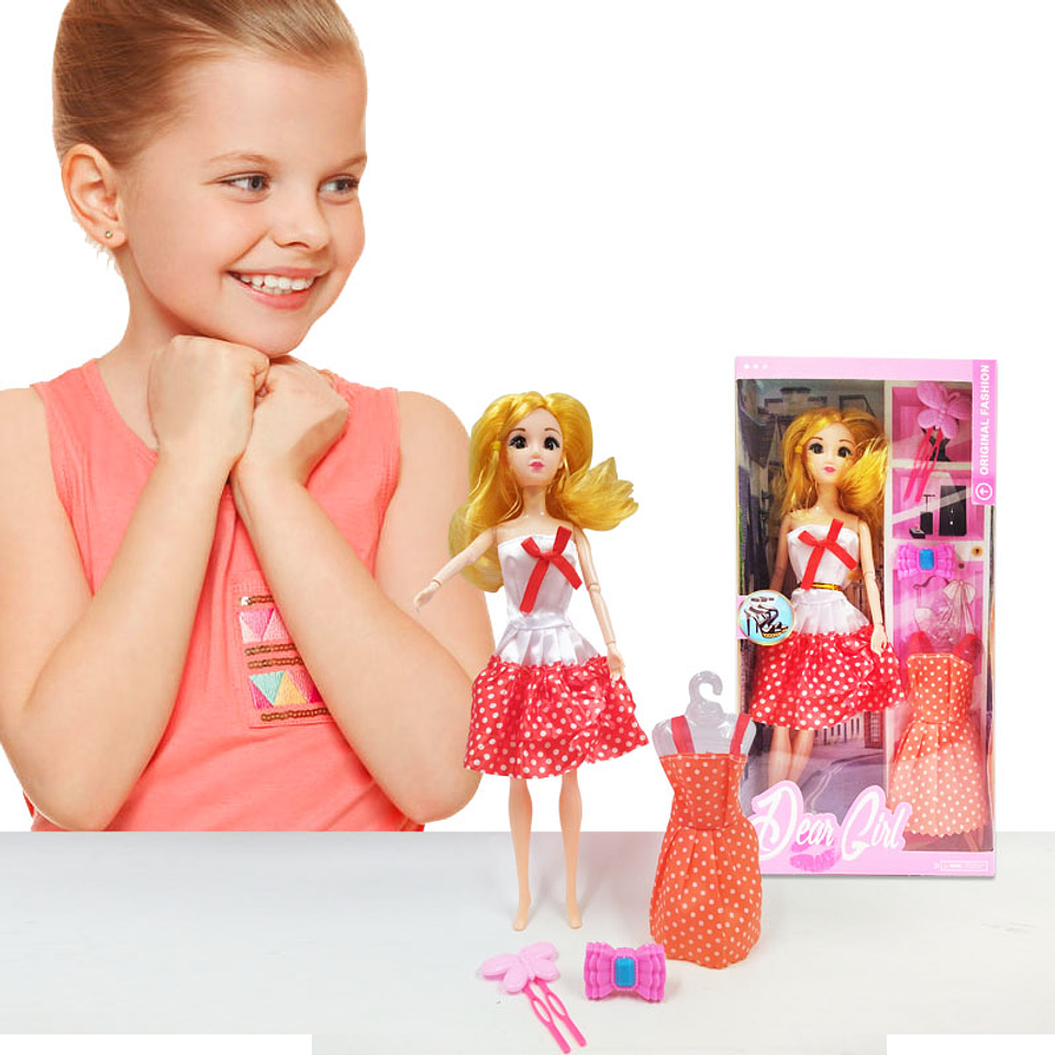 Muñeca Articulada Vestido Pepas Dear Girl Juguete Niñas 1