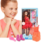 Muñeca Articulada Vestido Rojo Dear Girl Juguete Niñas - Miniatura 1