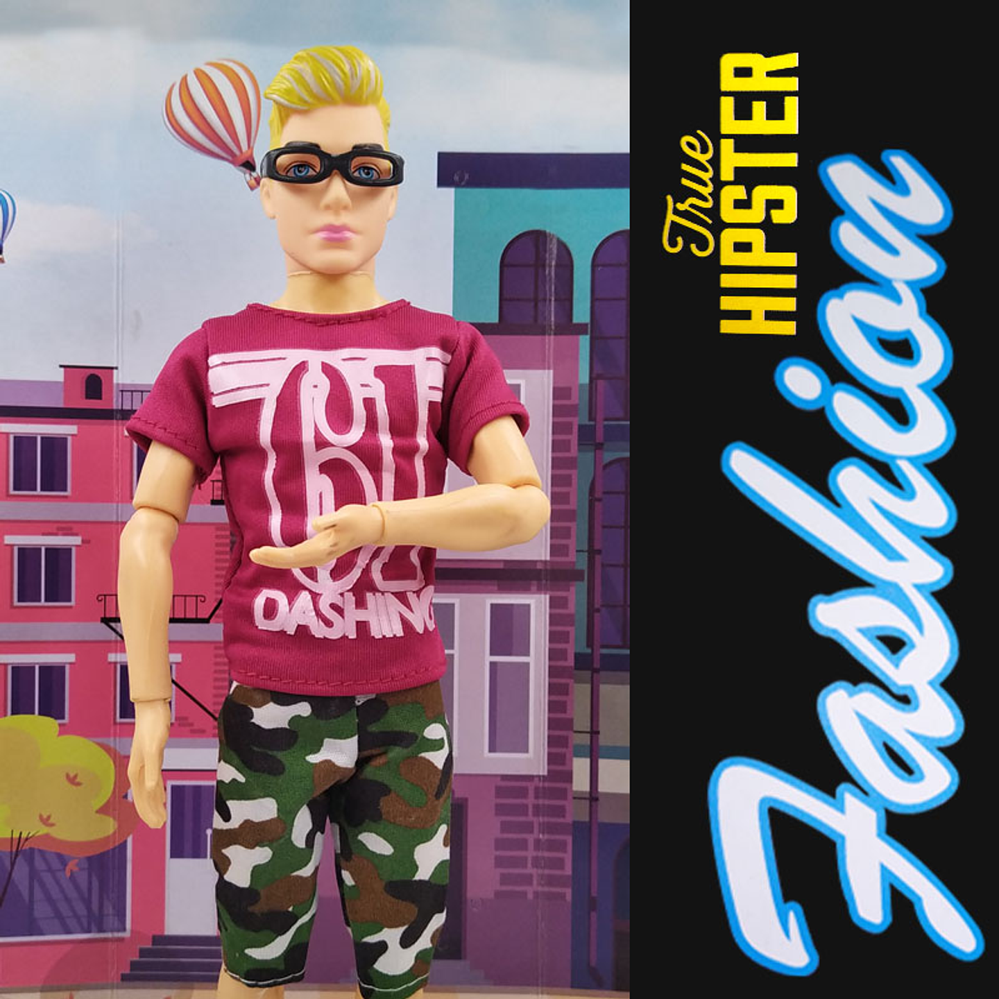 Muñeco Figura Fashion Style 9 Gafas Personaje Juguete 2