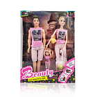 Muñeca muñeco Beauty California Familia Articulada Juguete 4