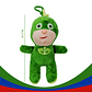 Peluche Llavero héroe Verde Juguete Juguetería Niño Niña Didáctico - Miniatura 2