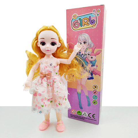 Muñecas 1 Girl Vestido Articulada Fina Niñas Coleccionable