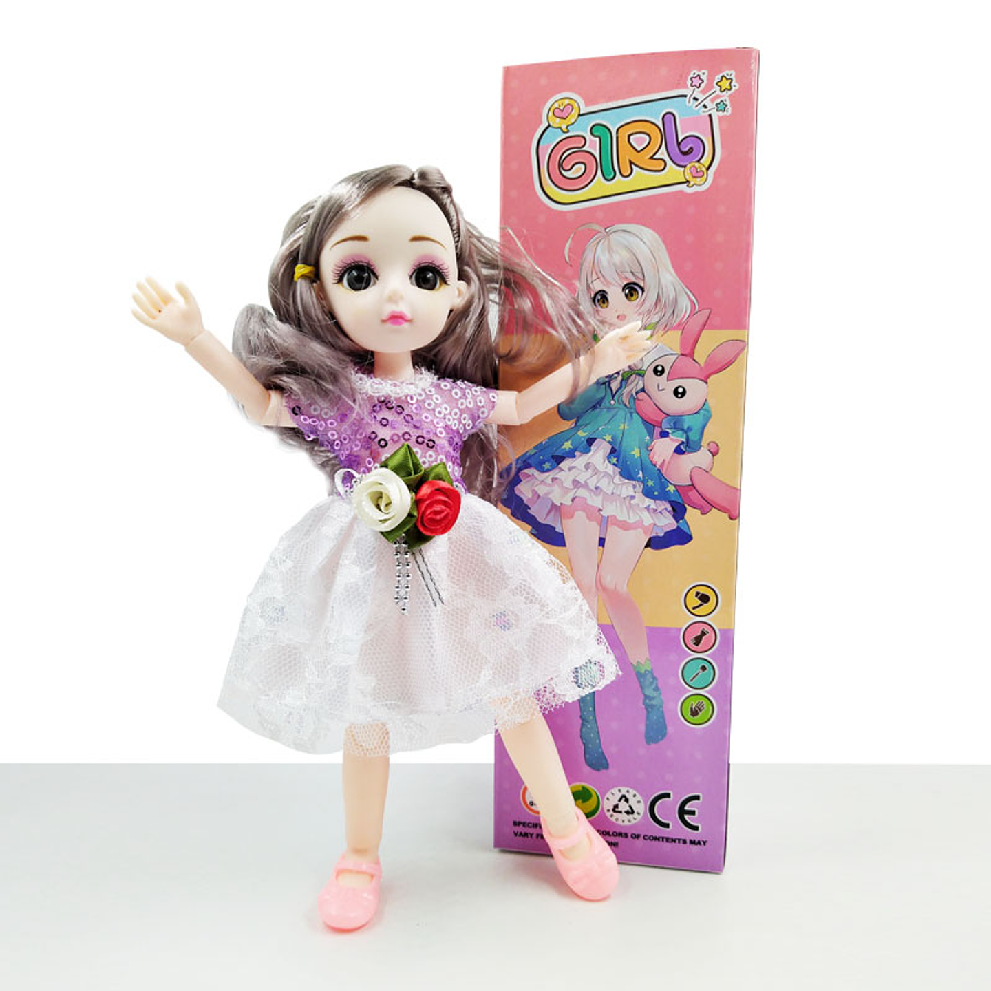 Muñecas 3 Girl Vestido Articulada Fina Niñas Coleccionable 1