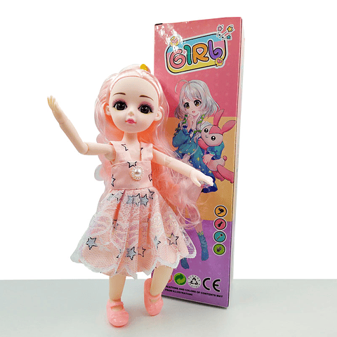 Muñecas 4 Girl Vestido Articulada Fina Niñas Coleccionable