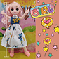 Muñecas 7 Girl Vestido Articulada Fina Niñas Coleccionable - Miniatura 2