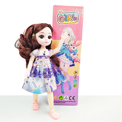 Muñecas 8 Girl Vestido Articulada Fina Niñas Coleccionable