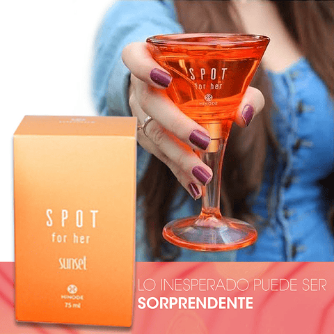 Colonia Spot Sunset Hinode HND Perfume Mujer Fragancia