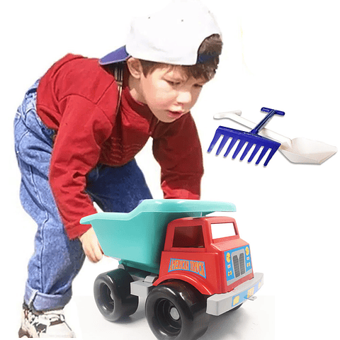 Carros Volqueta Plástica Juguete Pala Rastrillo Niños Playa
