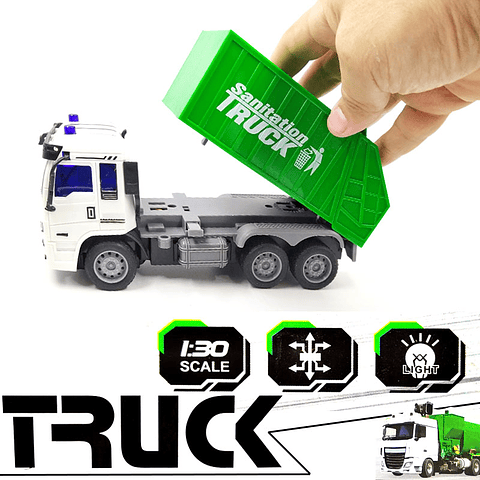 Carro Basura Control Remoto Juguete Niños Vehículo