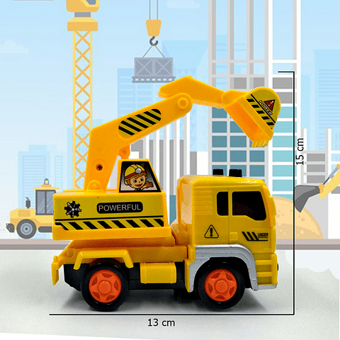 Carro Retroexcavadora Juguete Vehículo Construcción Niños