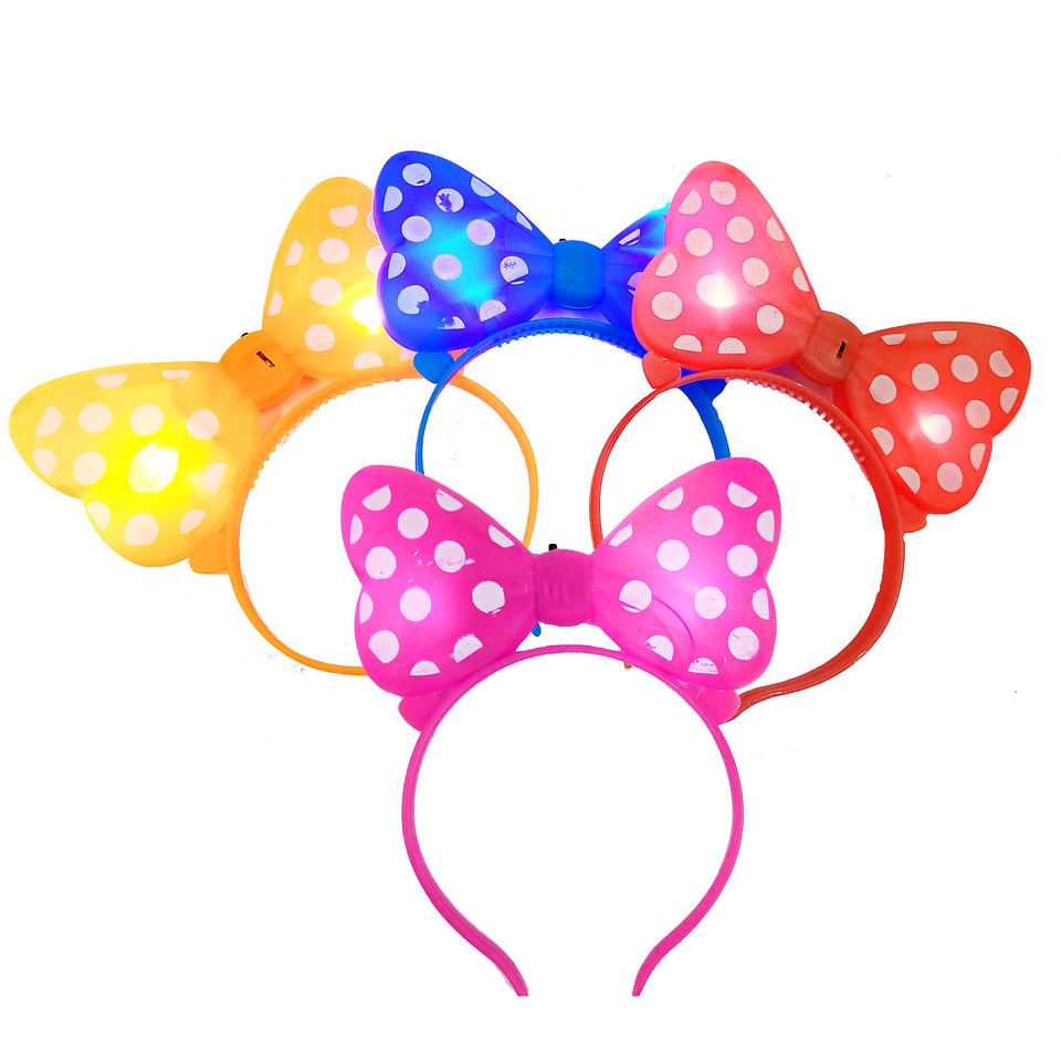 Diadema Minnie Luces Juguete Fiestas Juguetería Niñas 2