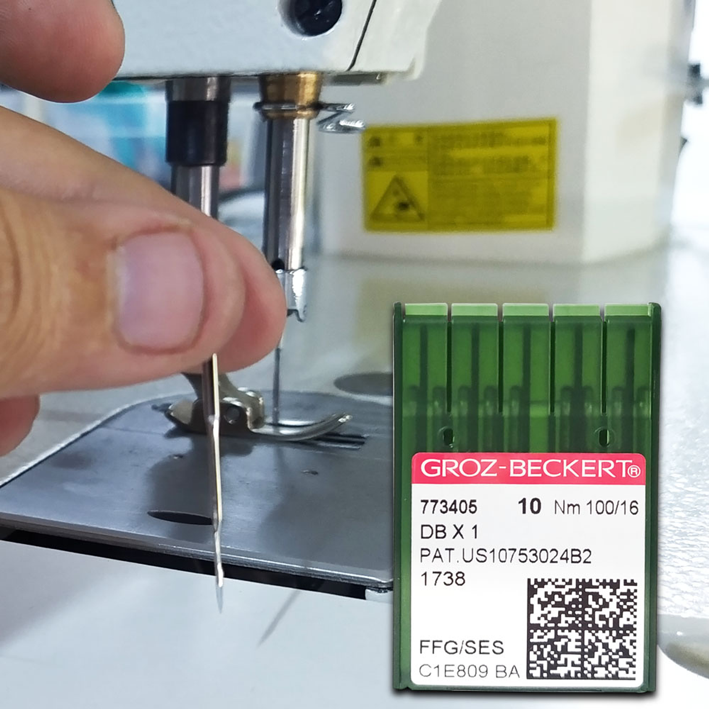 Agujas Maquinas de Coser Plana Industrial Cabo Delgado Groz Beckert 1