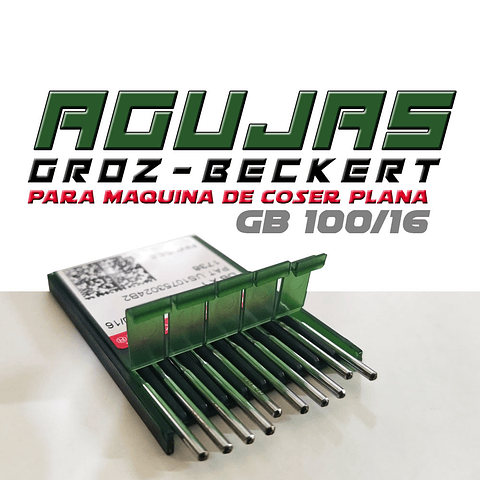 Agujas Maquinas de Coser Plana Industrial Cabo Delgado Groz Beckert