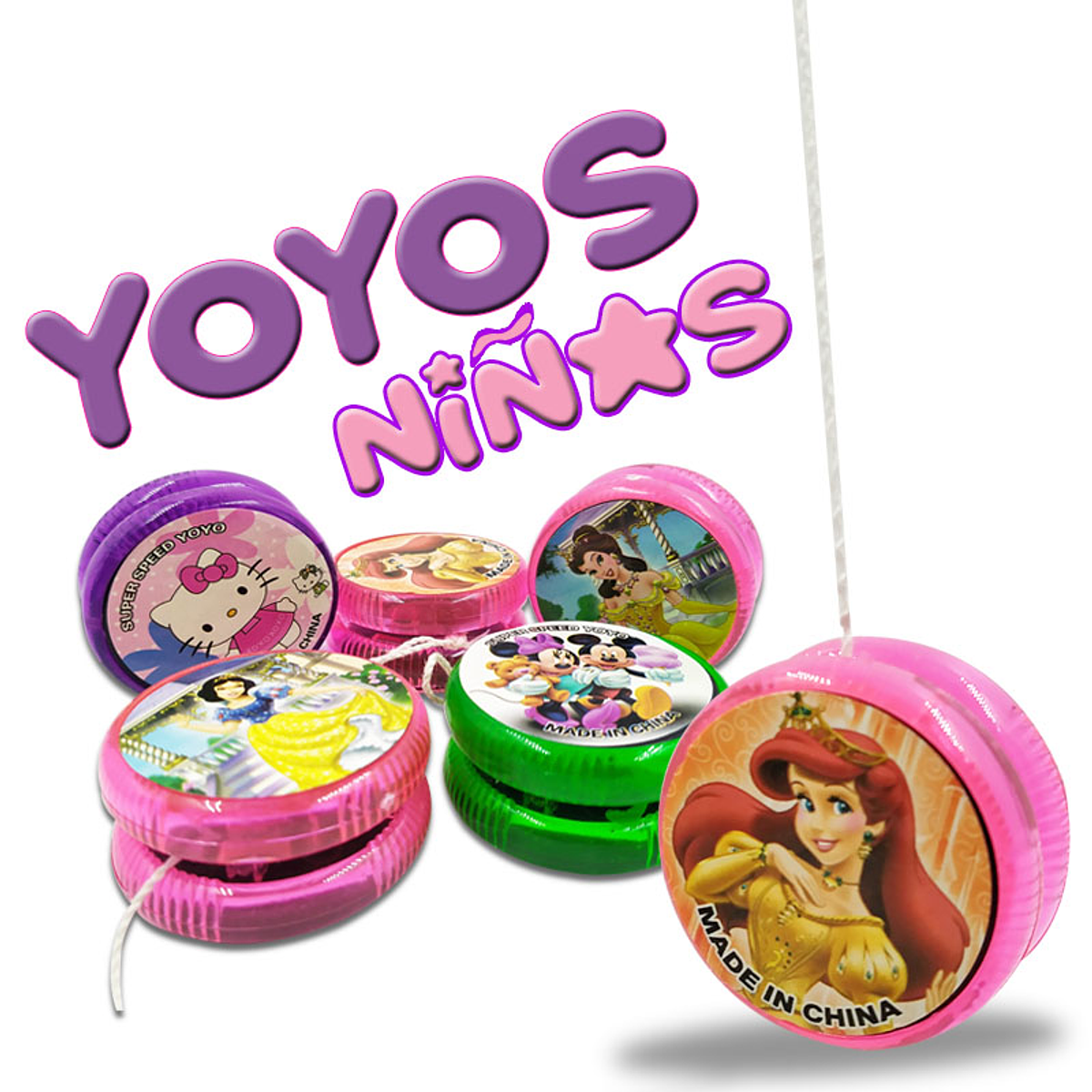 Yoyos Niñas Juguete Personajes Infantiles Didáctico