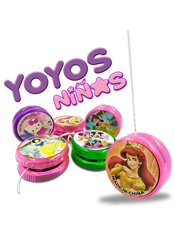Yoyos Niñas Juguete Personajes Infantiles Didáctico