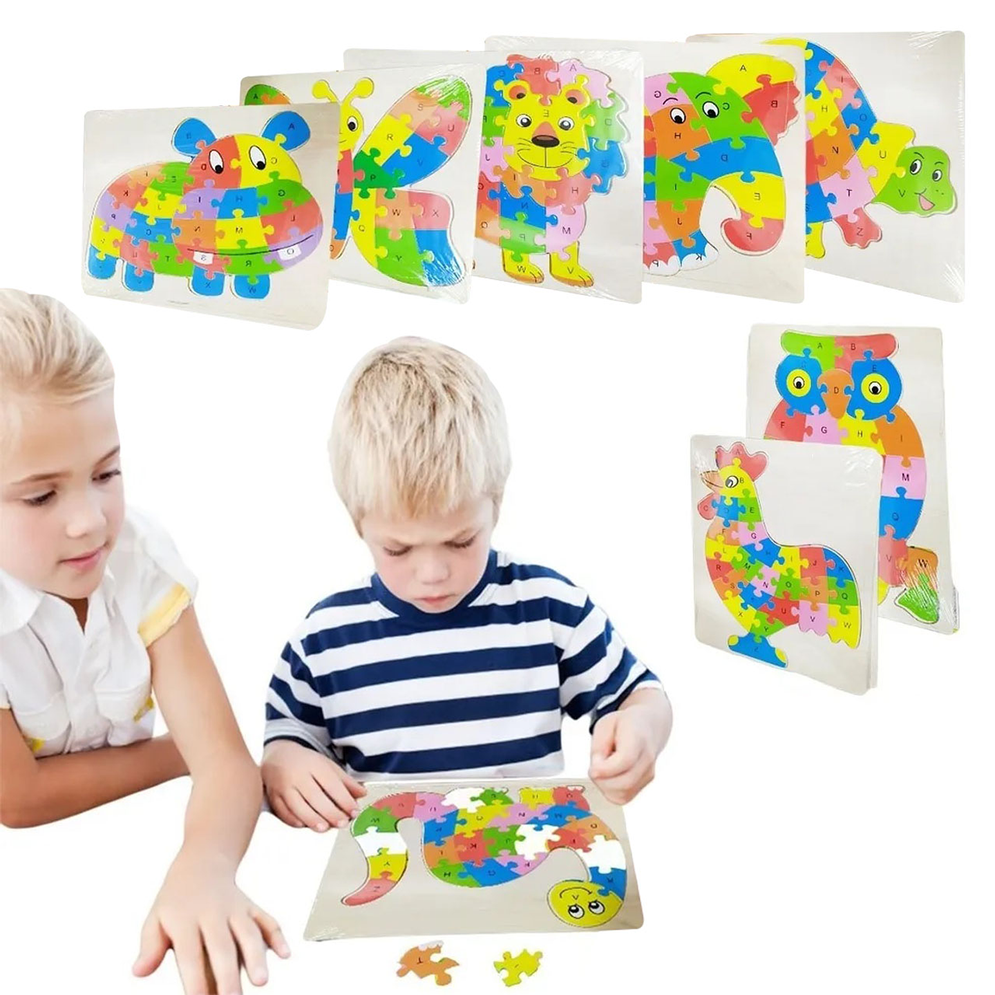 Rompecabezas Animales ABC Juguete Didáctico Juguetería Aprendizaje 1
