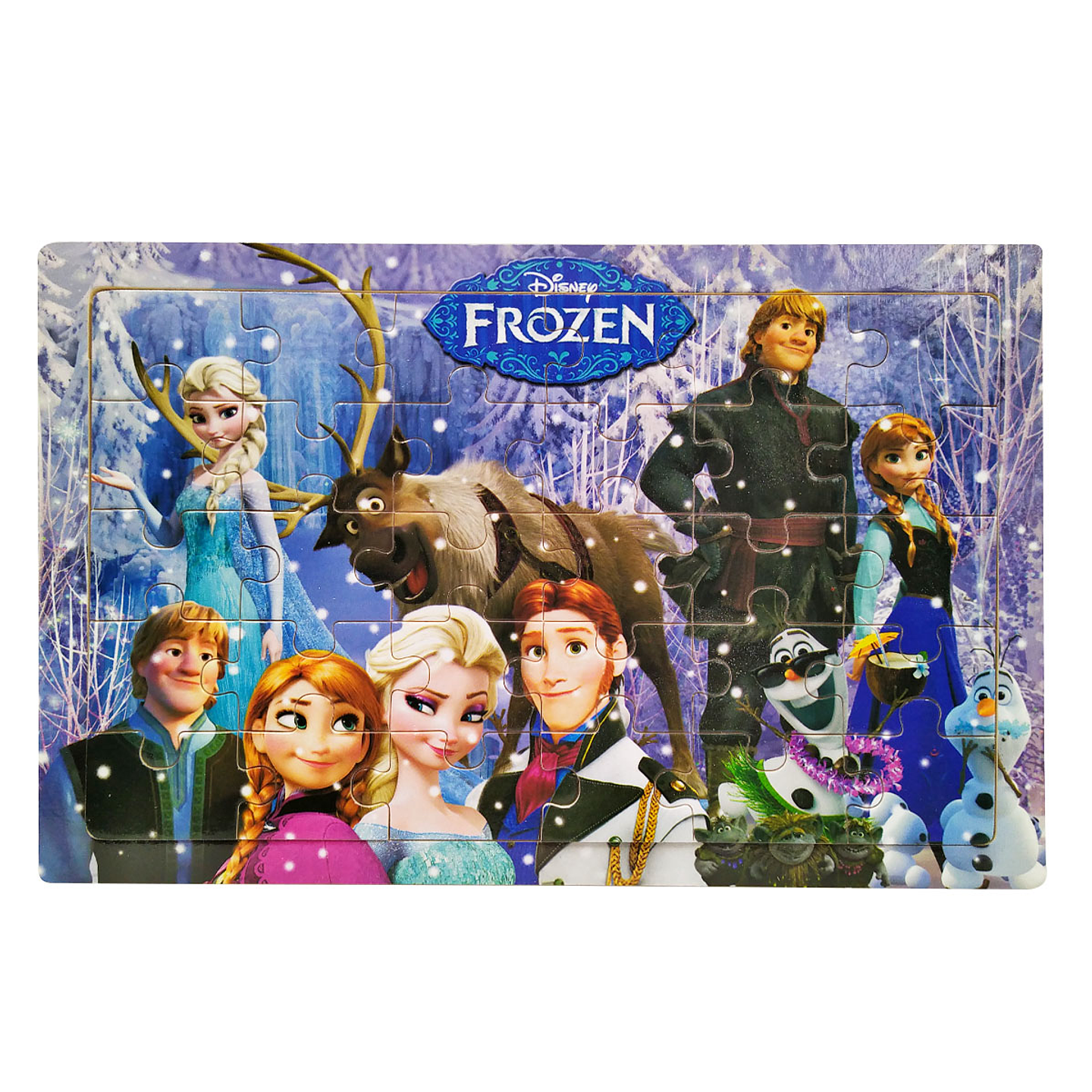 Rompecabezas MDF set x8 Personajes cómic Didácticos Juguetería Niñas 4