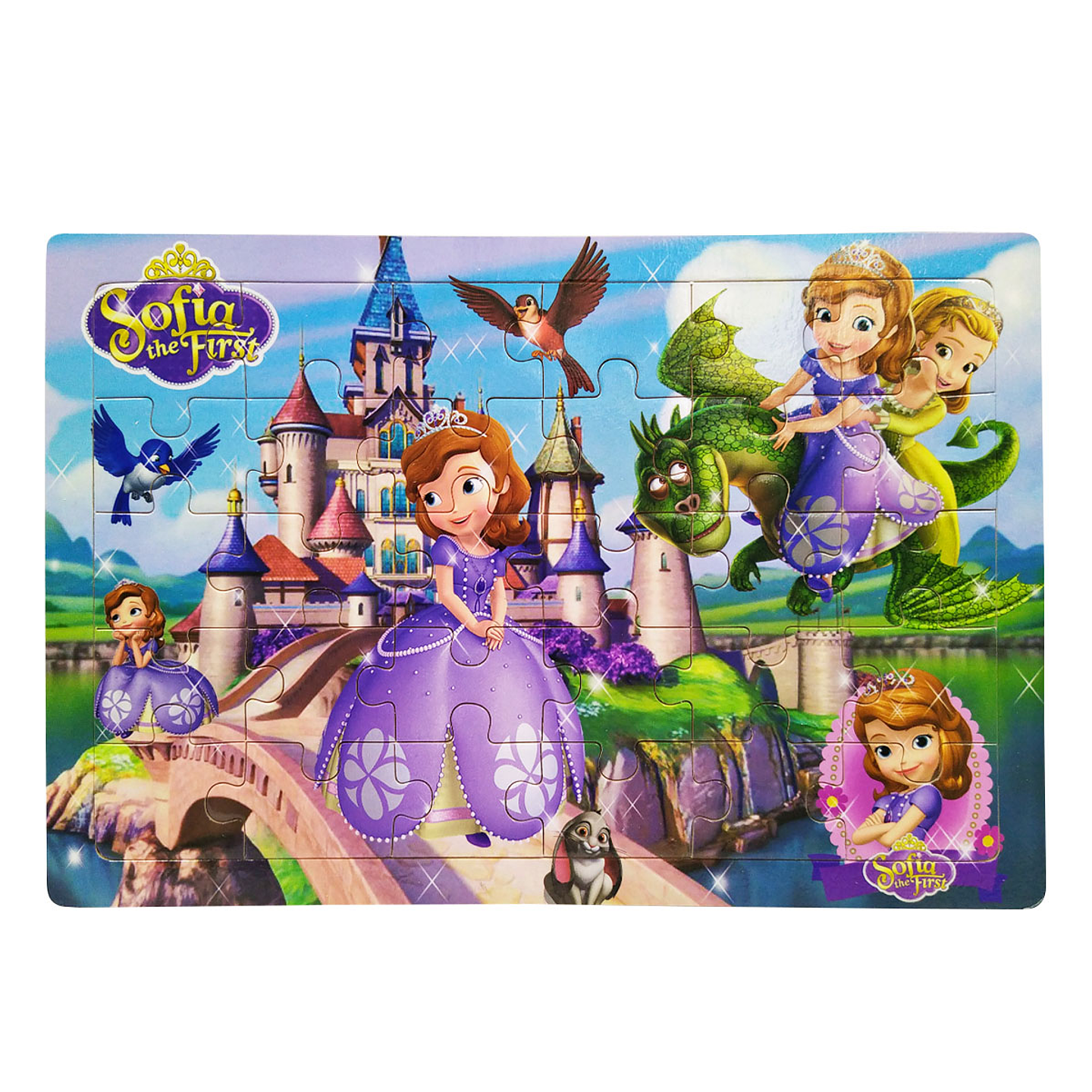 Rompecabezas MDF set x8 Personajes cómic Didácticos Juguetería Niñas 7