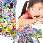 Rompecabezas MDF set x8 Personajes cómic Didácticos Juguetería Niñas 12