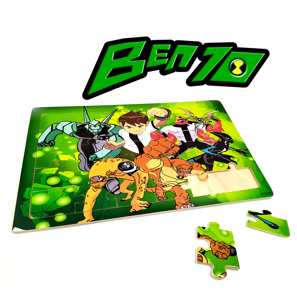 Rompecabezas MDF SET X5 Personajes Juguete Infantil Niños 3